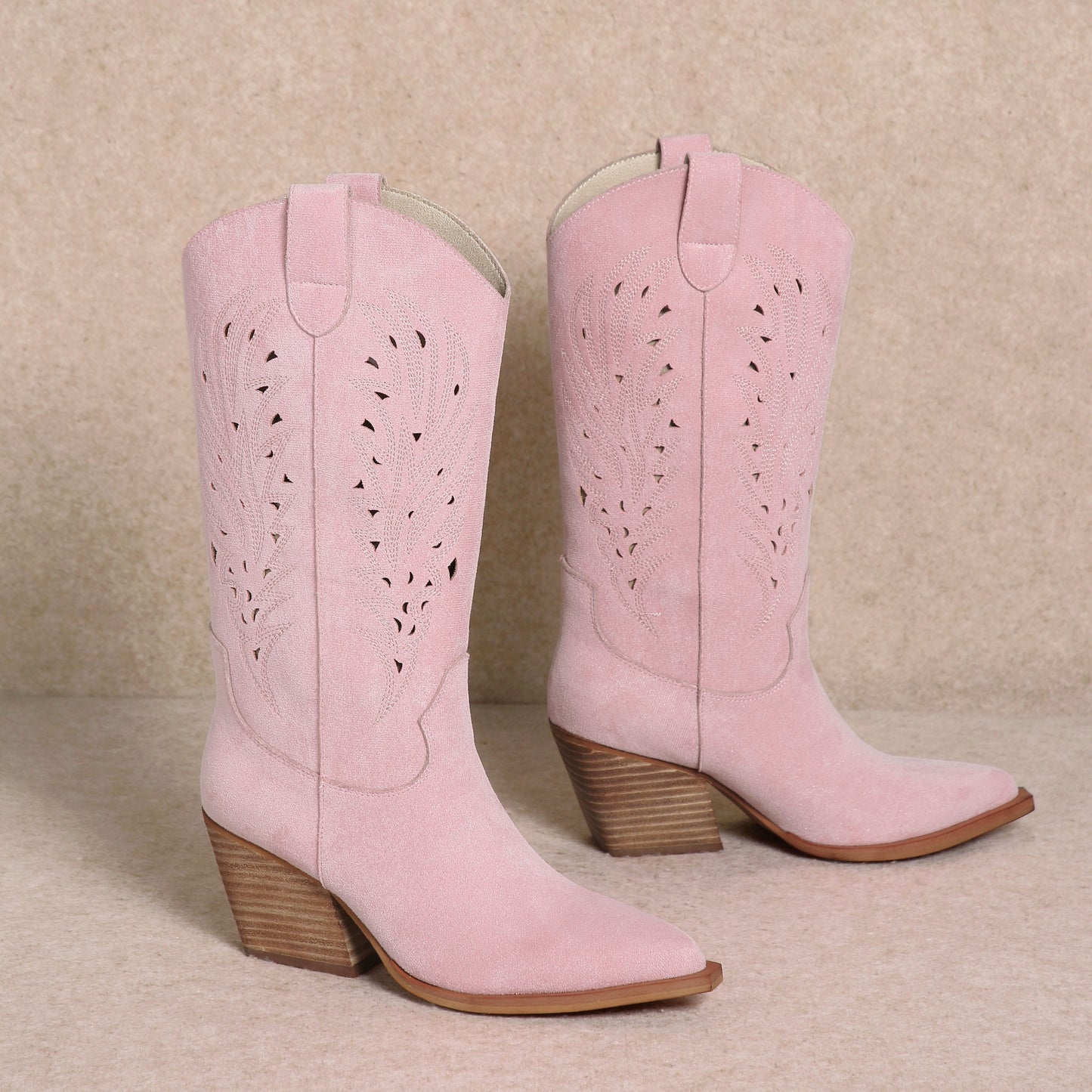 OLIVIA Pink Cowboy Boot