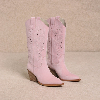 OLIVIA Pink Cowboy Boot