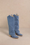 PAMELA Denim Cowboy Boots