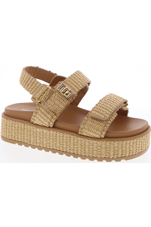 TRACI-18 Beige Tan Natural Raffia