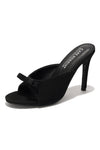 MELLA Black Faux Suede Mule