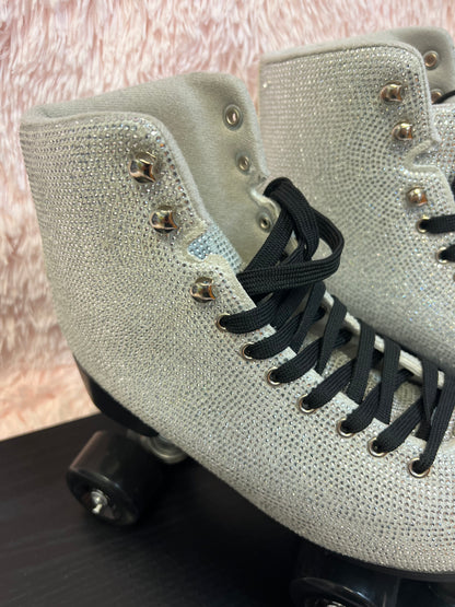 ARCHIE-15 Blingy Silver Rhinestone Women's Roller Skates