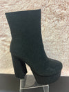 KLORIS-20 Black Chunky Block Heel, Approx. 4.5"
