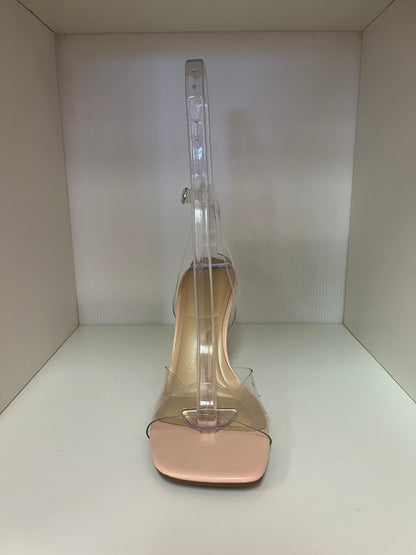 SASKINA-02 CLEAR WEDGE WITH ANKLE STRAP