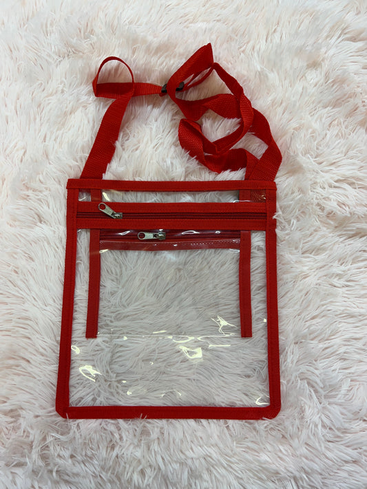 DOLLY CROSS BODY BAG CLEAR AND RED