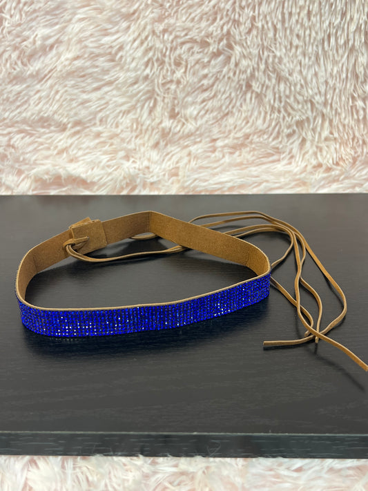 BLING HAT BAND BLUE, band only