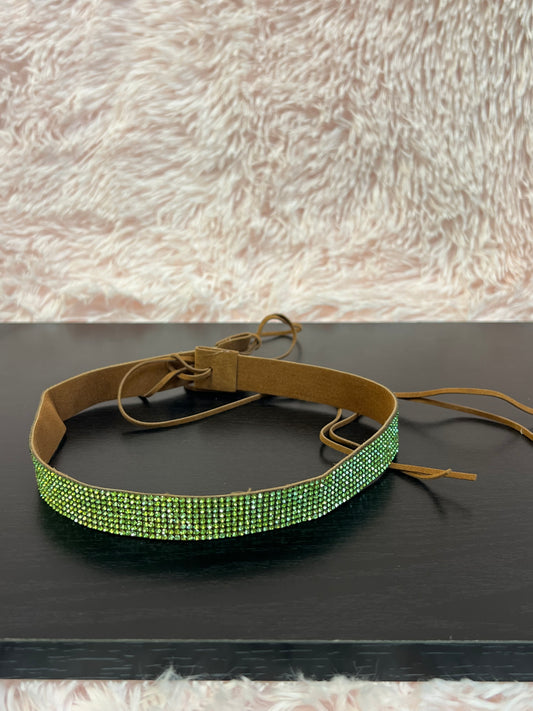 BLING HAT BAND GREEN, band only