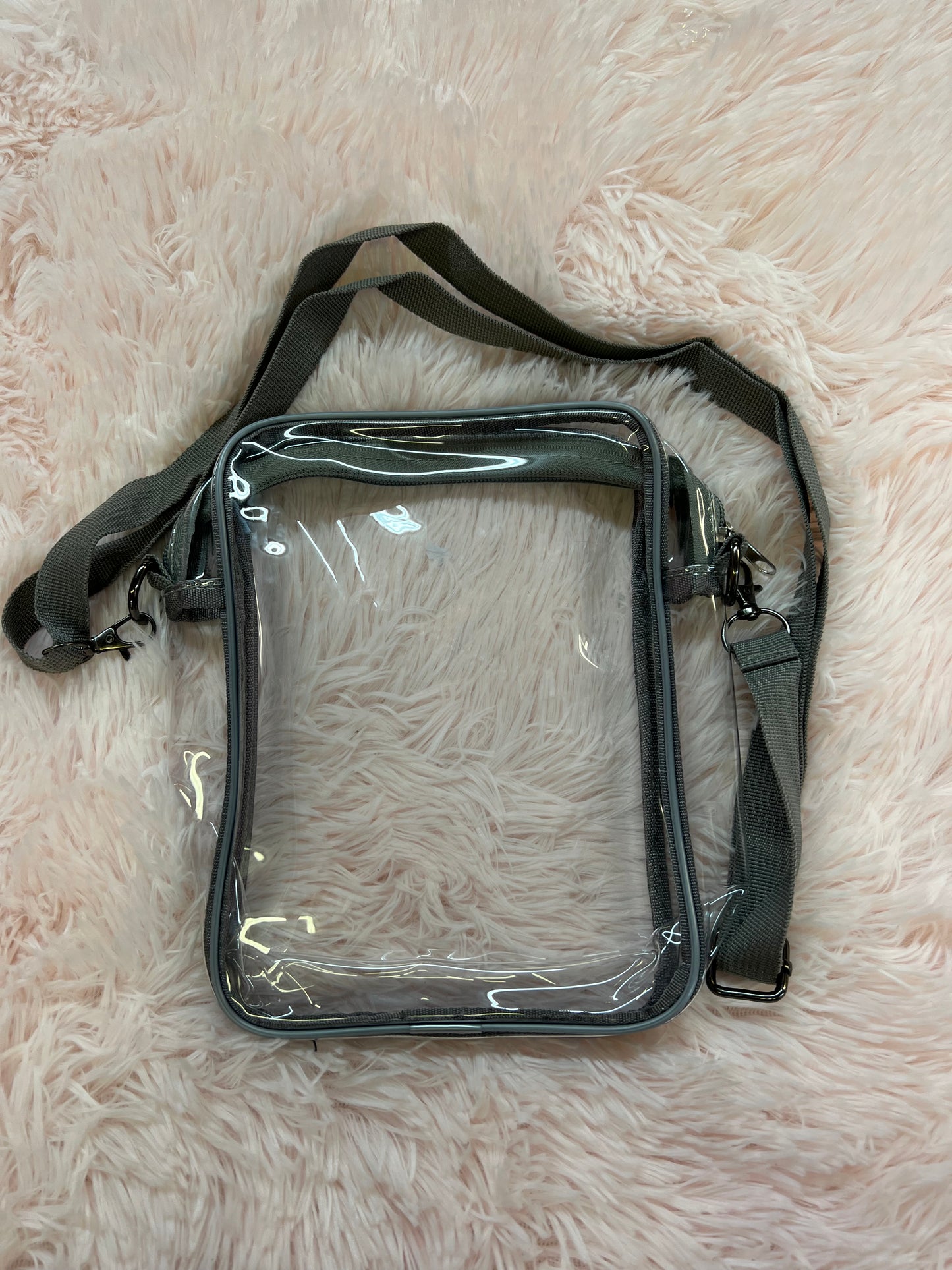 THELMA CLEAR CROSS BODY BAG GREY