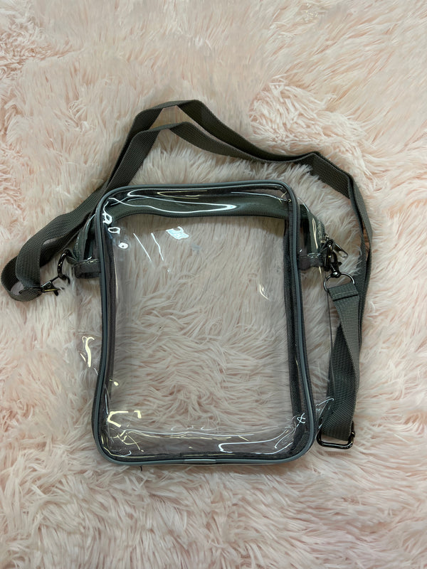 THELMA CLEAR CROSS BODY BAG GREY