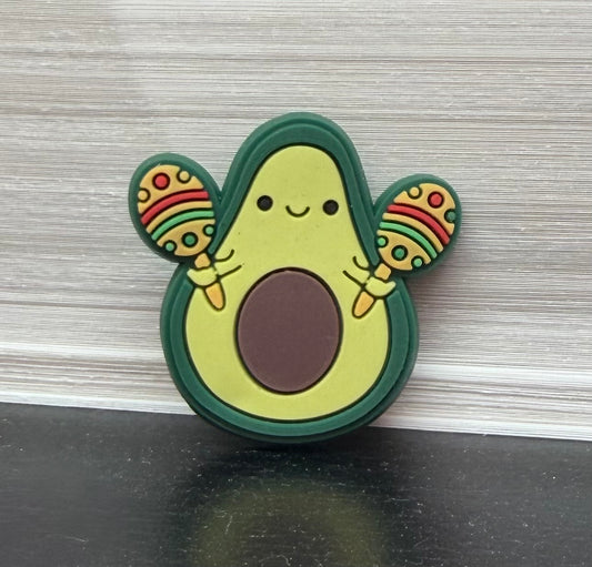 SHOE CHARMS - AVOCADO WITH MARACAS