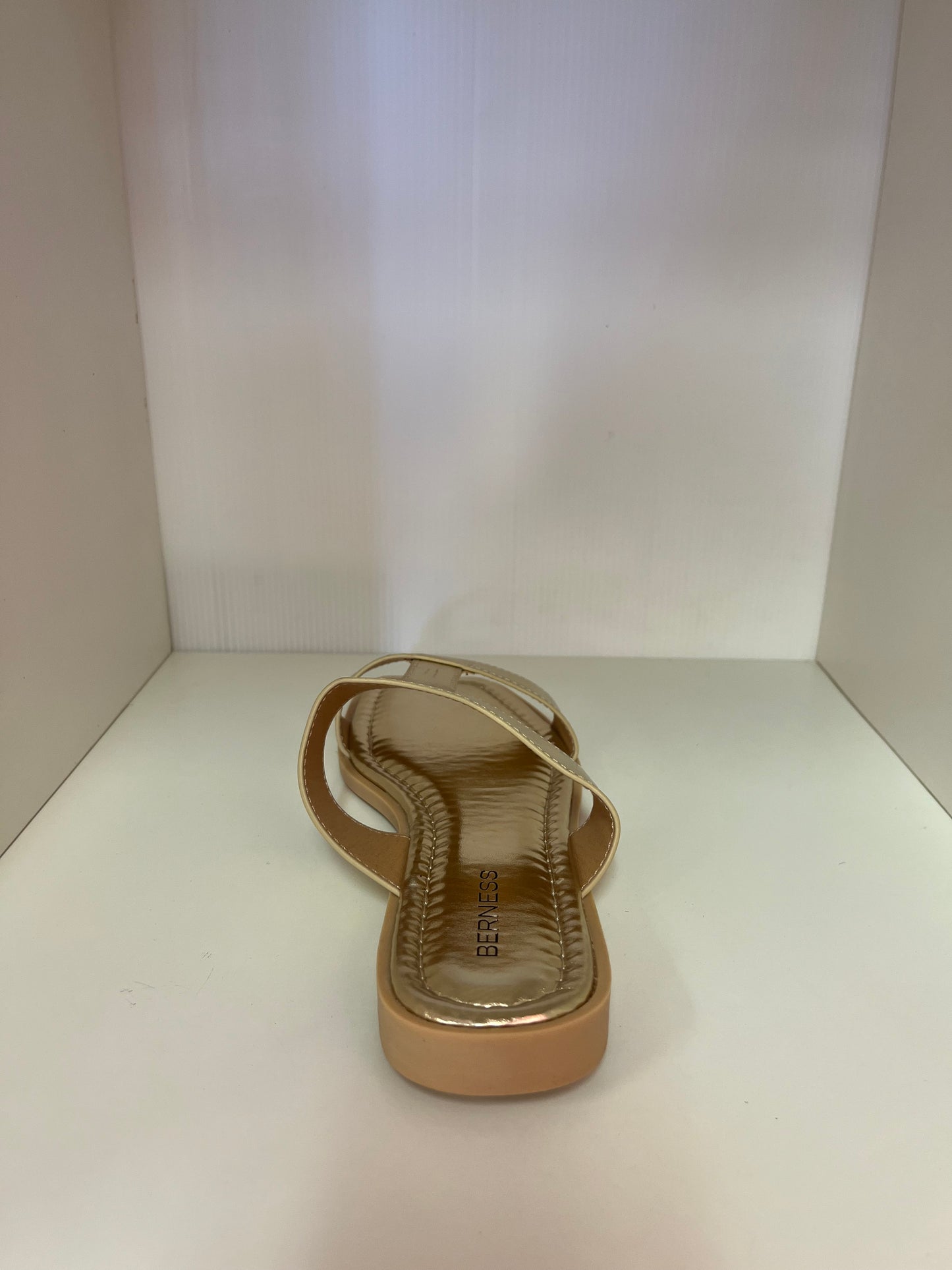 THELMA GOLD SLIP ON FLAT SANDAL