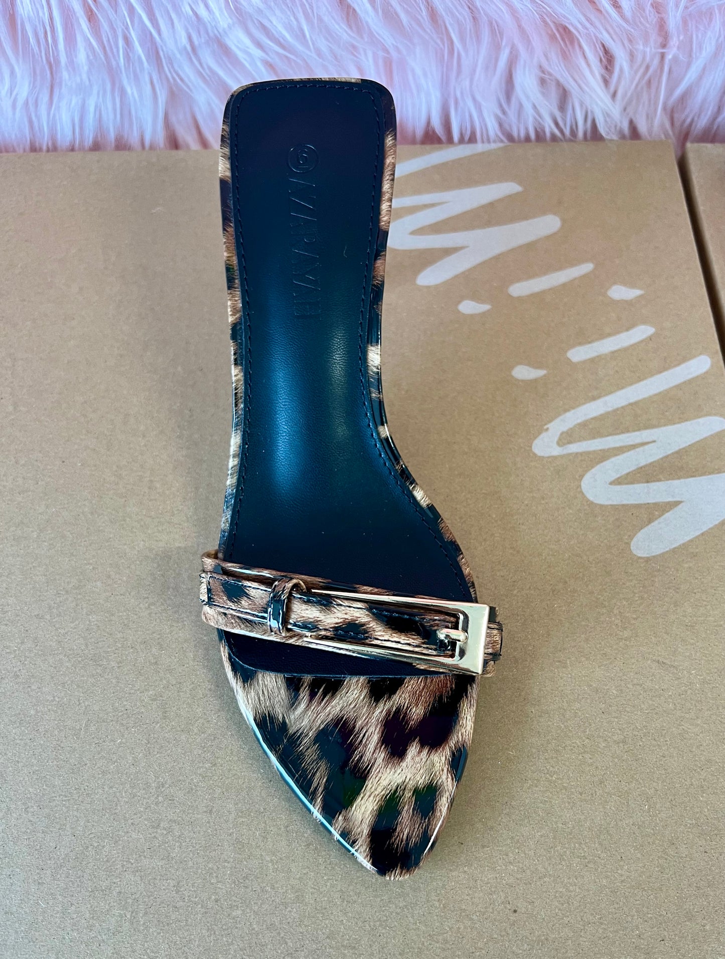 SATURN Leopard Kitten Heel