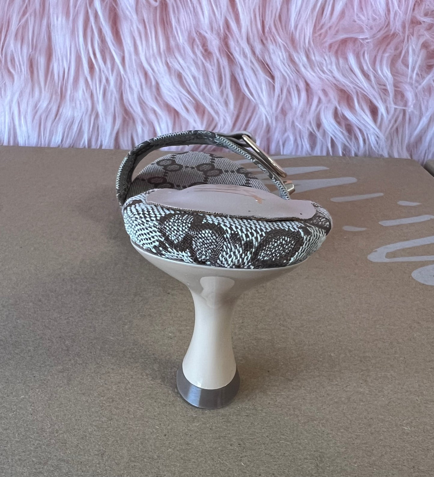 CICI-1 Nude Print Kitten Heel