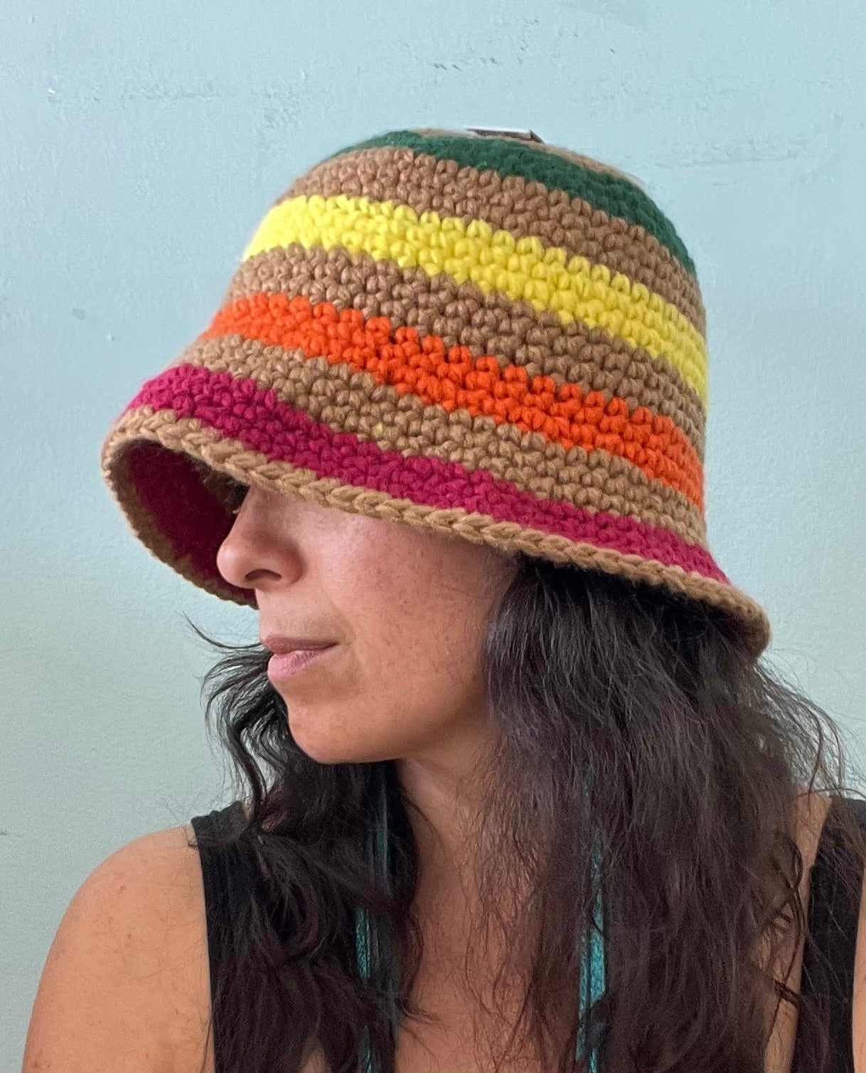 GRANNYCORE HAT/MMT8659 Brown Multi
