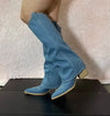 PAMELA Denim Cowboy Boots