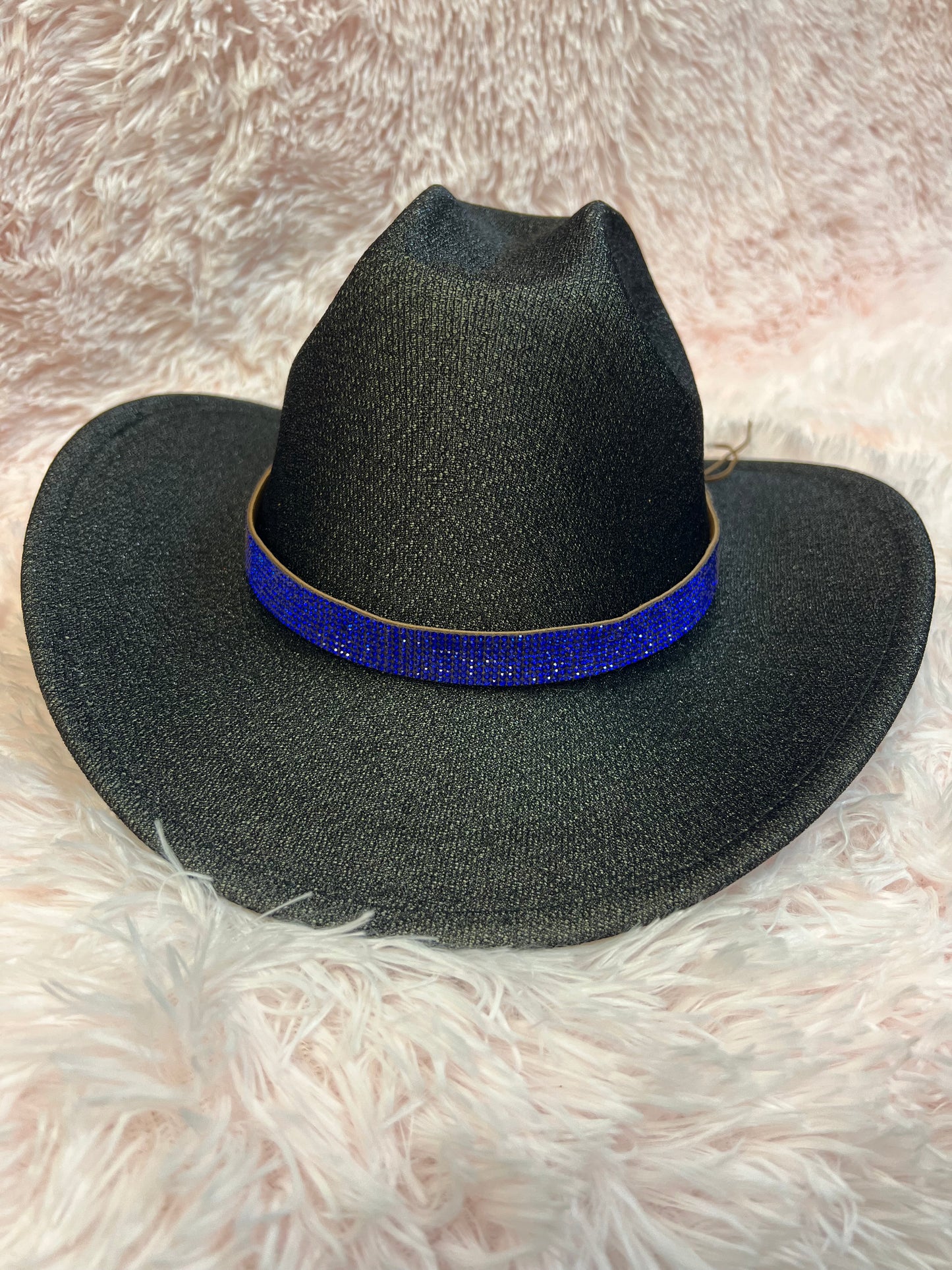 BLING HAT BAND BLUE, band only