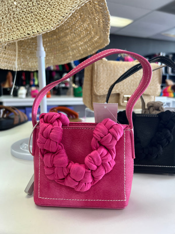 PLAITS BAG Fuchsia Pink