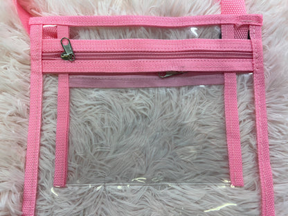 DOLLY CROSS BODY BAG CLEAR AND PINK