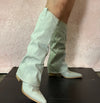 PAMELA Light Denim Cowboy Boots