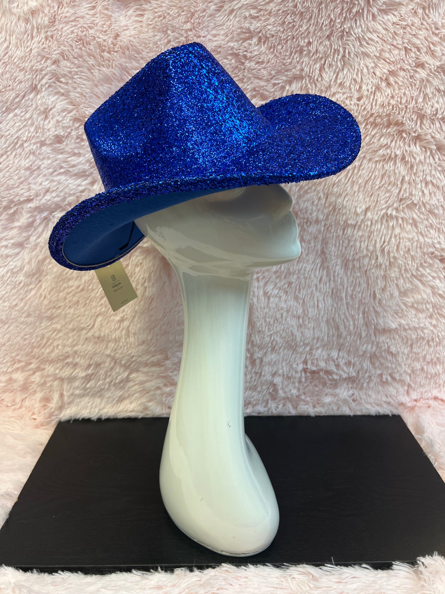 ANNIE COWBOY HAT GLITTERY BLUE  -Glittery blue cowboy hat