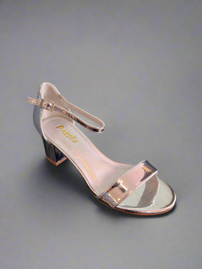 EMMA-06 silver

Silver Mirror Metallic Faux Leather
- Block Heel
- Ankle Strap Heel
