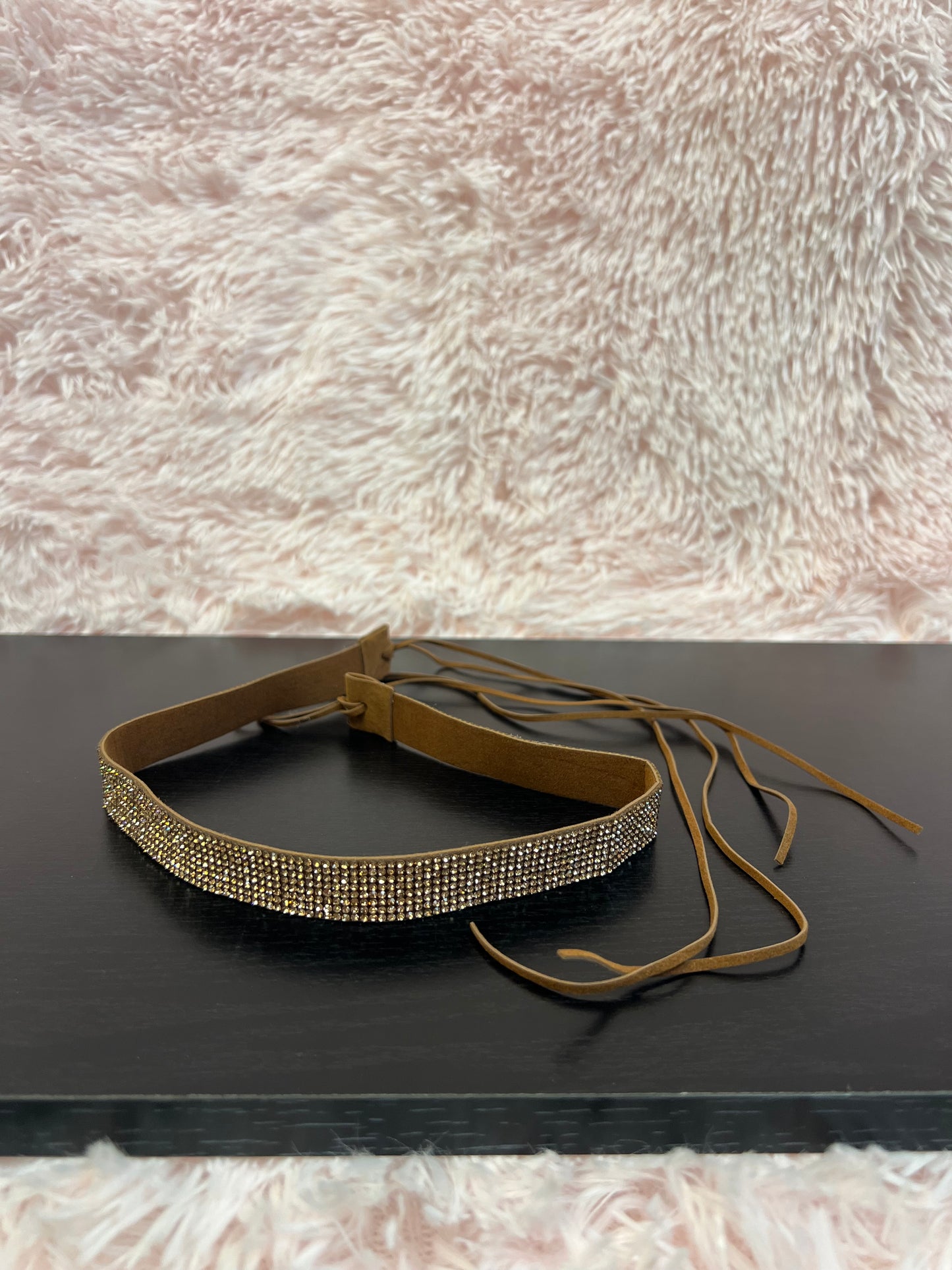 BLING HAT BAND ROSE GOLD, band only