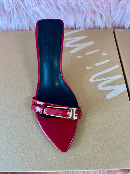 SATURN Cherry Red Kitten Heel