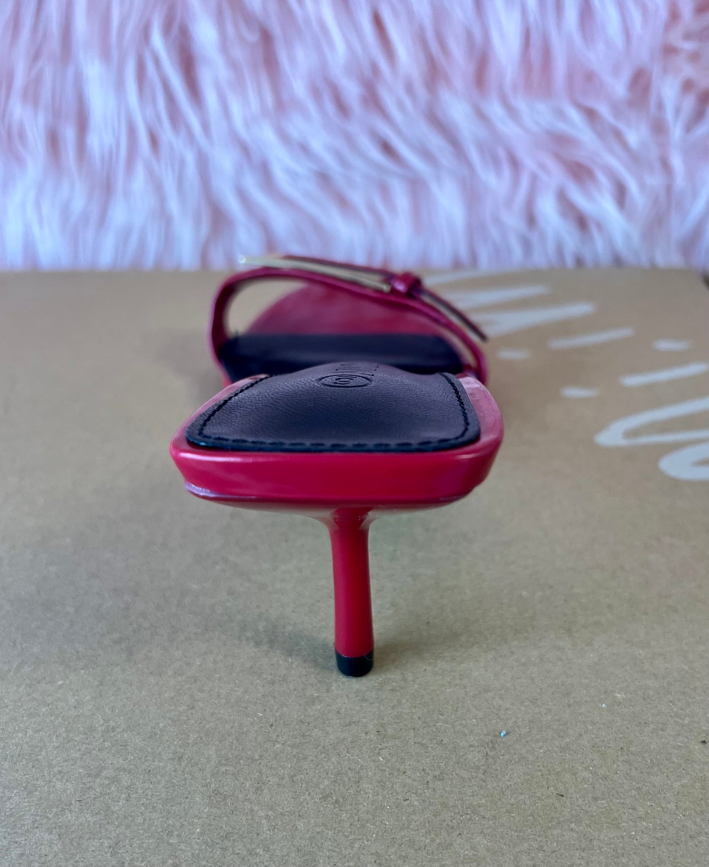SATURN Cherry Red Kitten Heel