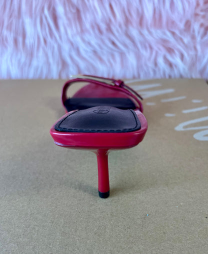 SATURN Cherry Red Kitten Heel