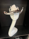 PASTURE COWBOY HAT IN COW PRINT -faux suede cowboy hat