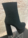KLORIS-20 Black Chunky Block Heel, Approx. 4.5"