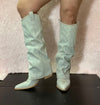 PAMELA Light Denim Cowboy Boots