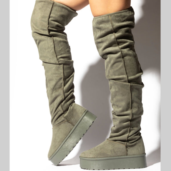 SHALLOW Olive - ShoeNami