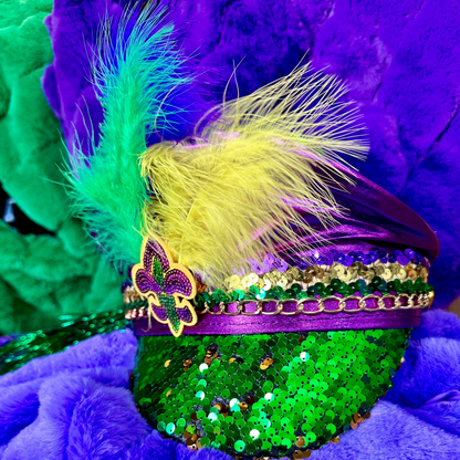 CAPTAIN'S HAT 2026 Mardi Gras Sequin
