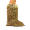 GOGO-2 FAUX FUR CALF HIGH BOOTS NATURAL