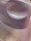 DIANA PINK SILVER SHINY COWBOY HAT
