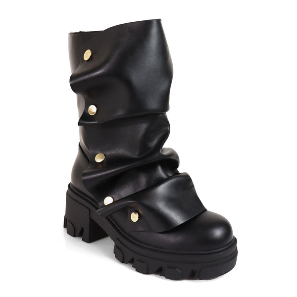 MAGEO-2 Black Faux Leather