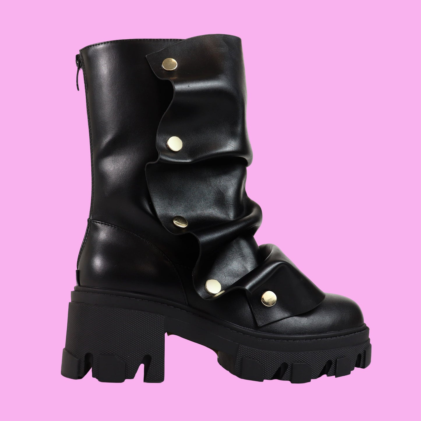 MAGEO-2 Black Faux Leather