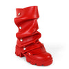 MAGEO-2 Red Faux Leather