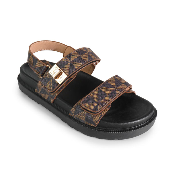 MEGHANA-1 Brown Print