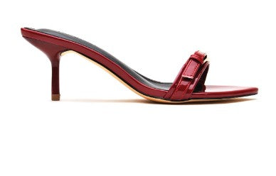 SATURN Cherry Red Kitten Heel
