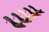 SATURN Black Kitten Heel