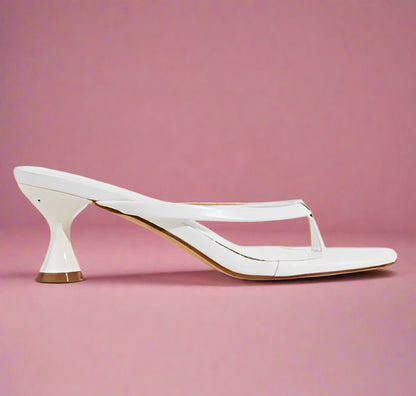 CONTRADICTION White Kitten Heel