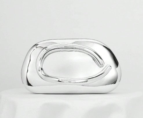 MEL CLUTCH BAG SILVER