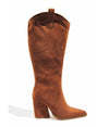 GOT MILK FAUX SUEDE COWBOY BOOT TAN