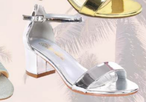 EMMA-06 Silver Mirror Metallic Heel