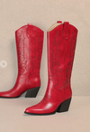 IZABELLA Red Cowboy Boot