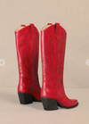 IZABELLA Red Cowboy Boot