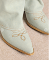 PAMELA Light Denim Cowboy Boots