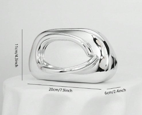 MEL CLUTCH BAG SILVER